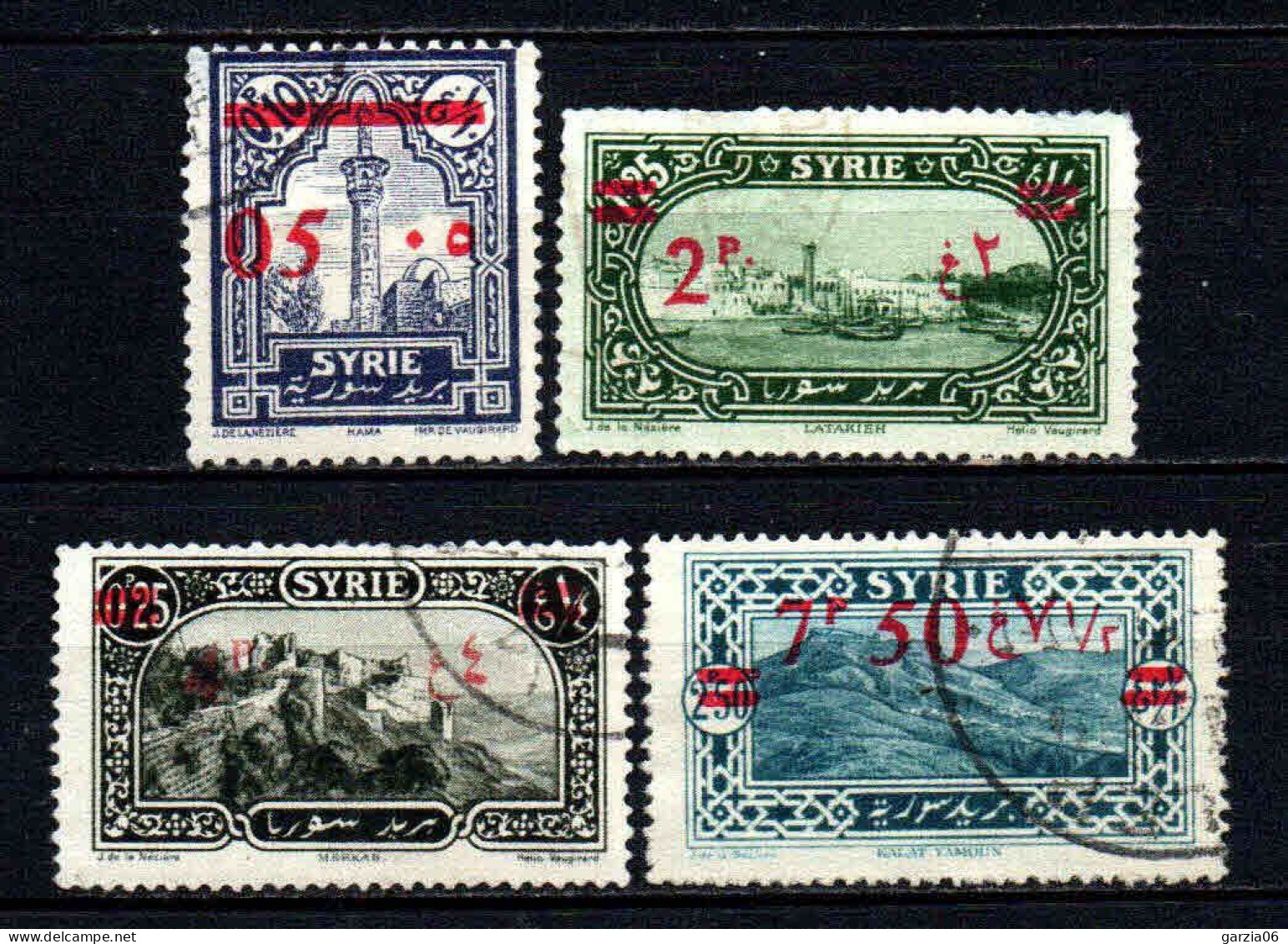 Syrie  - 1928 - Tb Antérieurs Surch  - N° 188 à 191  -  Oblit - Used - Oblitérés