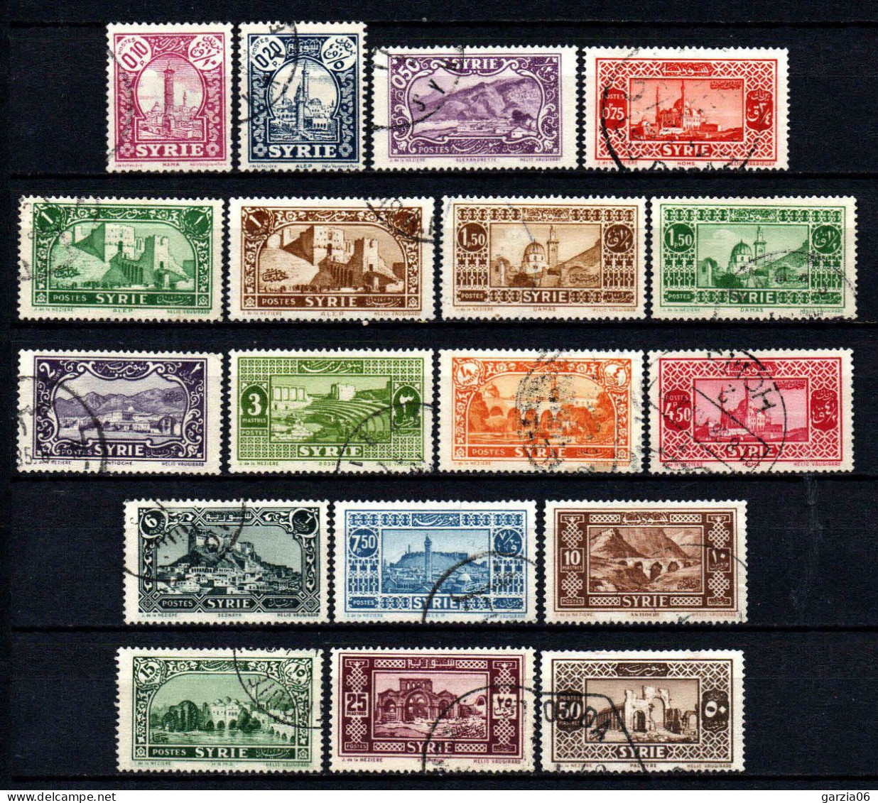 Syrie  - 1930 -  Sites  - N° 200 à 215 Sauf 202 -  Oblit - Used - Oblitérés