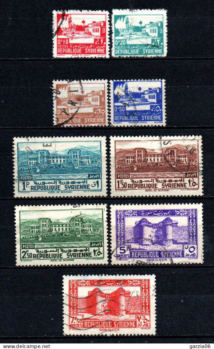 Syrie  - 1940  -  Edifices  - N° 250 à 258 -  Oblit - Used - Gebraucht