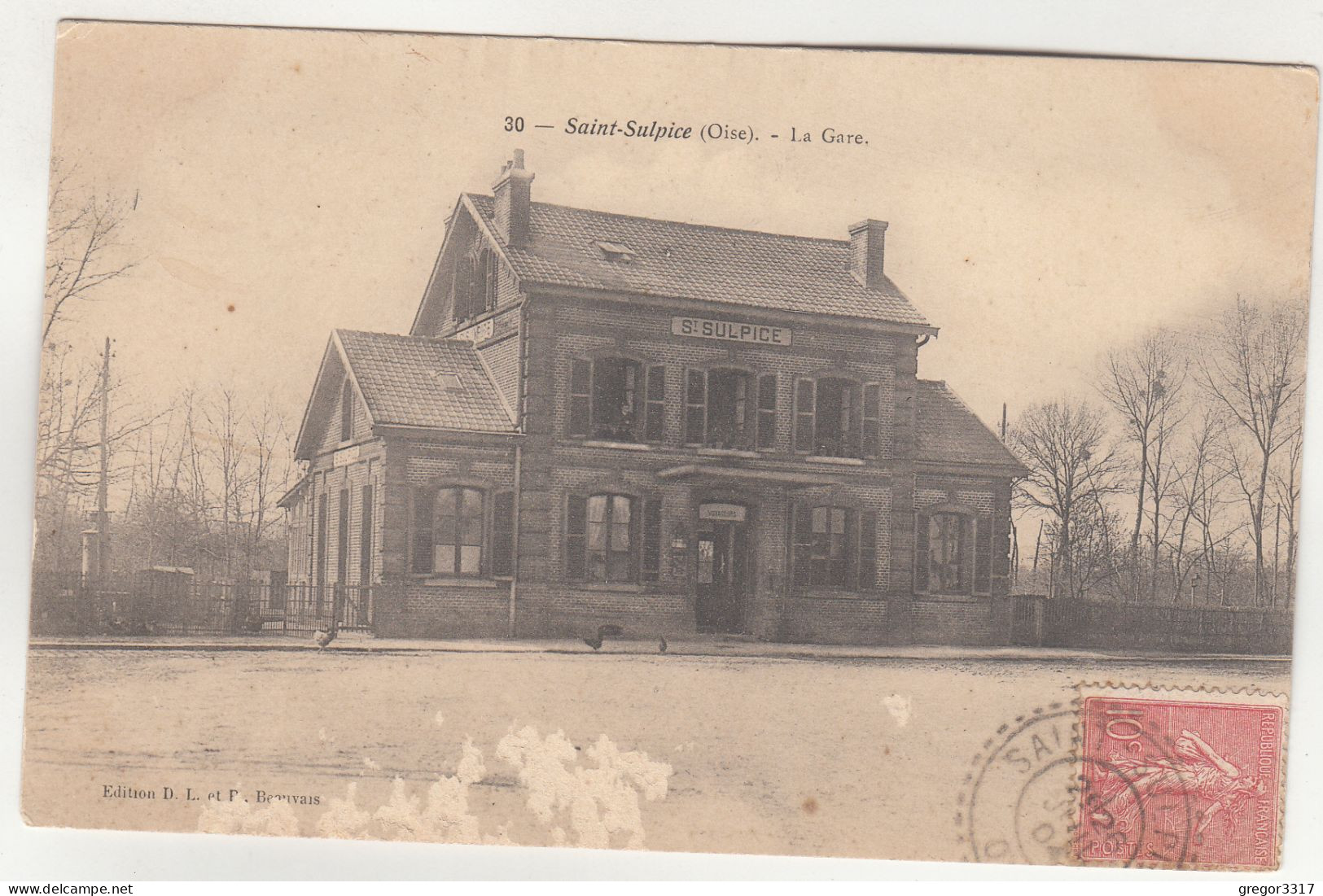 E872) SAINT SULPICE - Oise - La GARE - Old !! 1904 - Saint Sulpice Les Feuilles