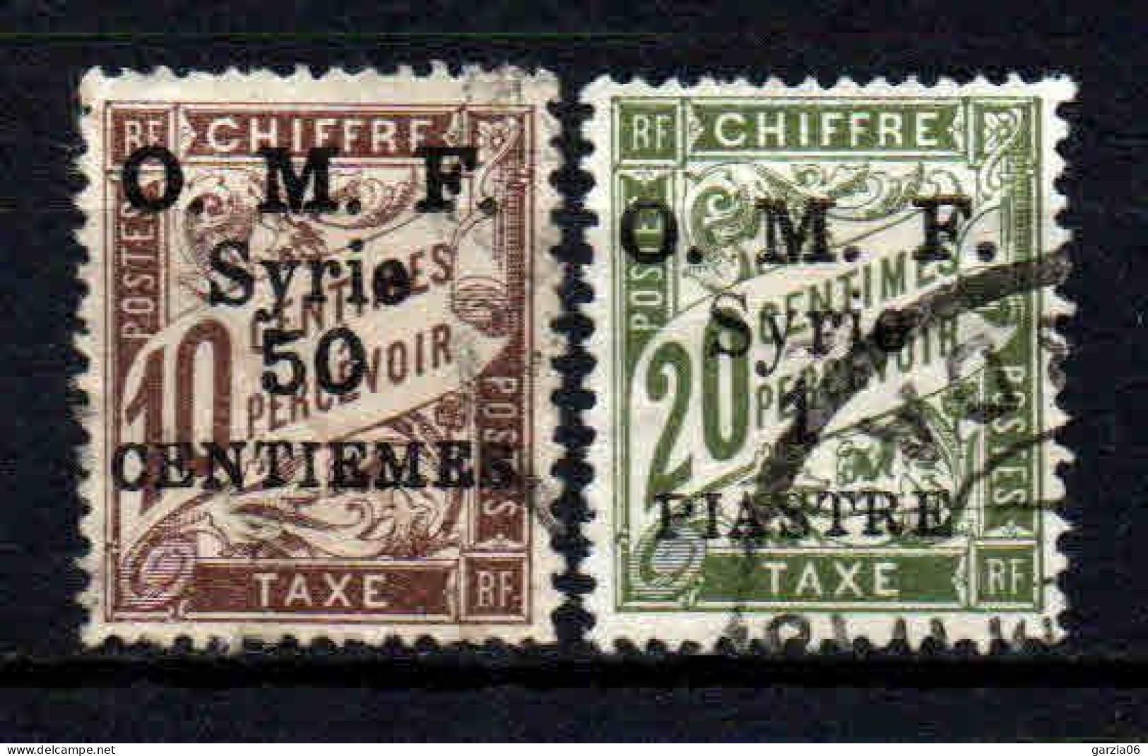 Syrie  - 1921  -  Tb Taxe N° 9/10  -  Oblit - Used - Timbres-taxe