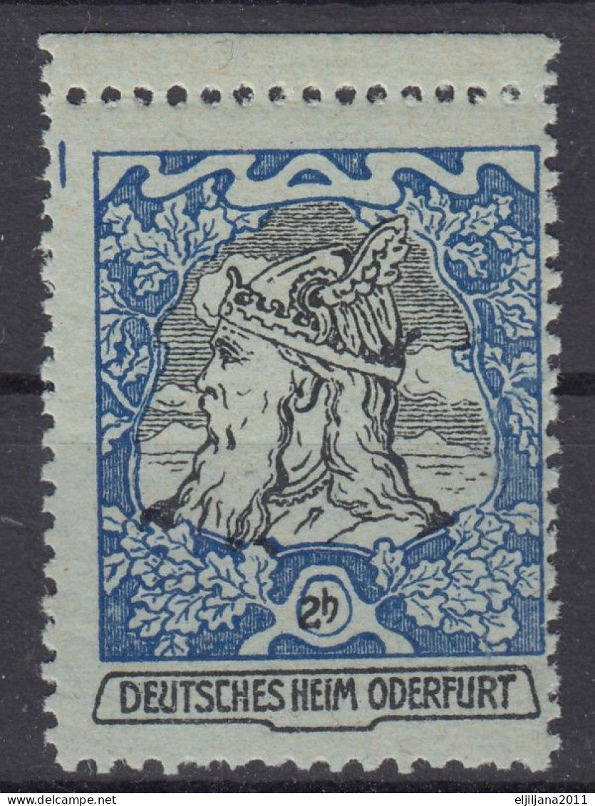 Austria 1895 - 1930 ⁕ Deutsches Heim Oderfurt / Propaganda Label - Political Associations In Austria ⁕ 1v MNH Cinderella - Erinnophilie