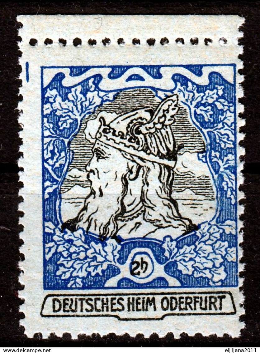 Austria 1895 - 1930 ⁕ Deutsches Heim Oderfurt / Propaganda Label - Political Associations In Austria ⁕ 1v MNH Cinderella - Erinnophilie