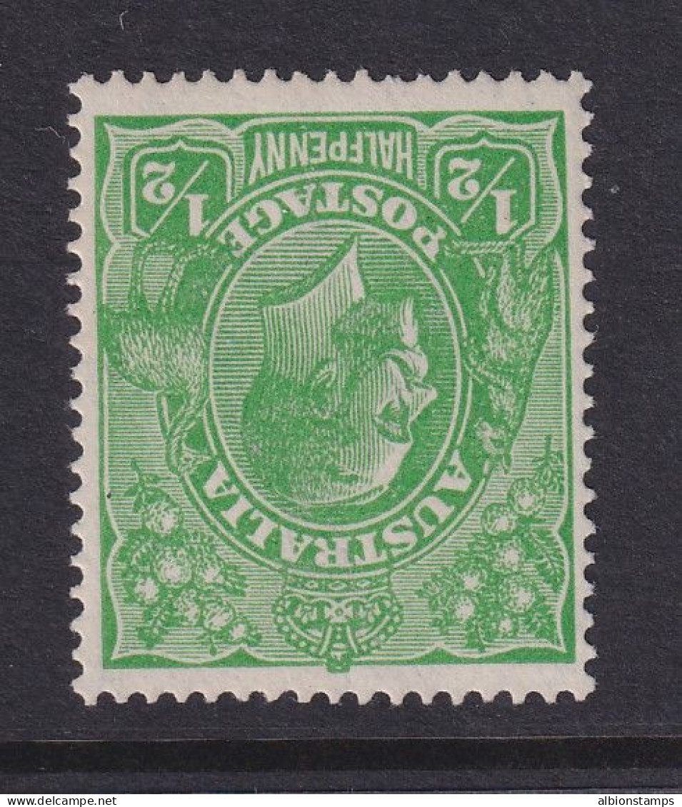 Australia, Scott 19 Var (SG 20w), MLH, Inverted Watermark - Mint Stamps