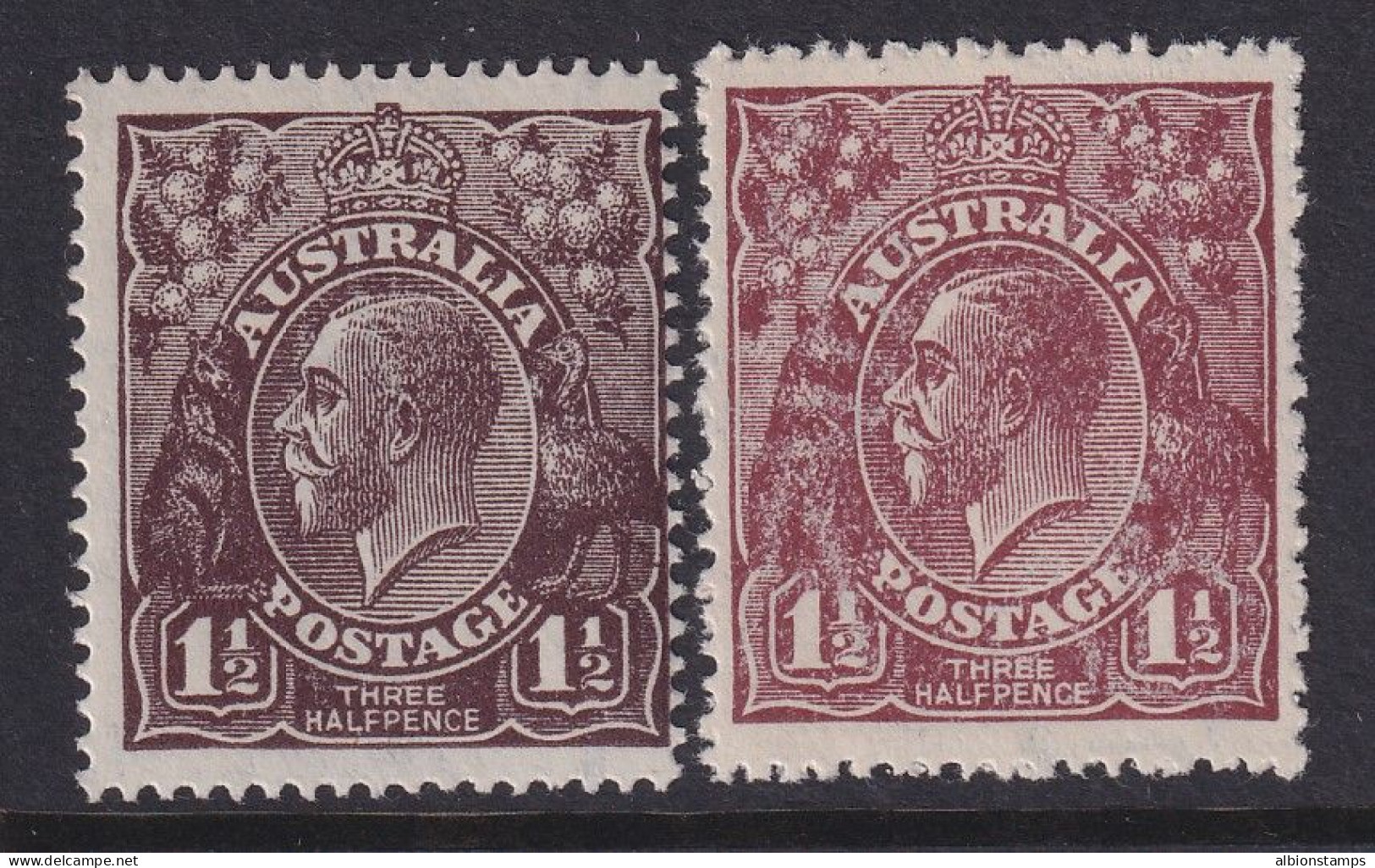 Australia, Scott 63-63a (SG 51-52), MLH - Mint Stamps