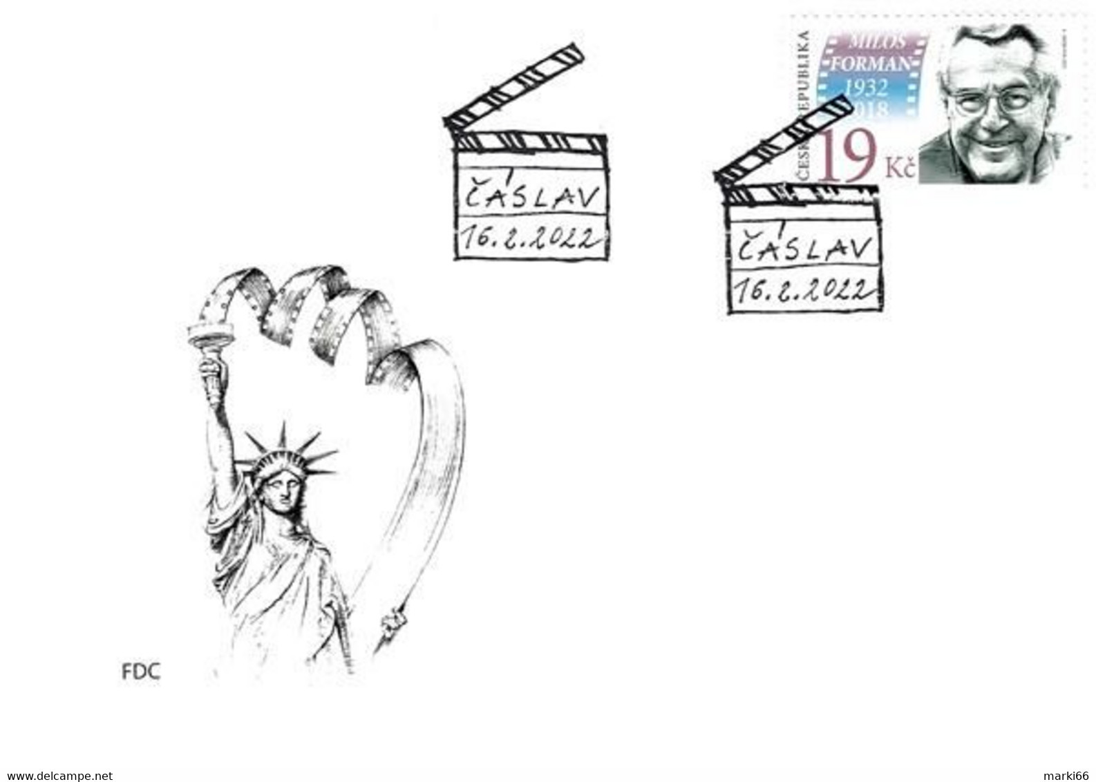 Czech Republic - 2022 - Personalities - Milos Forman, Czech Film Director - FDC (first Day Cover) - FDC