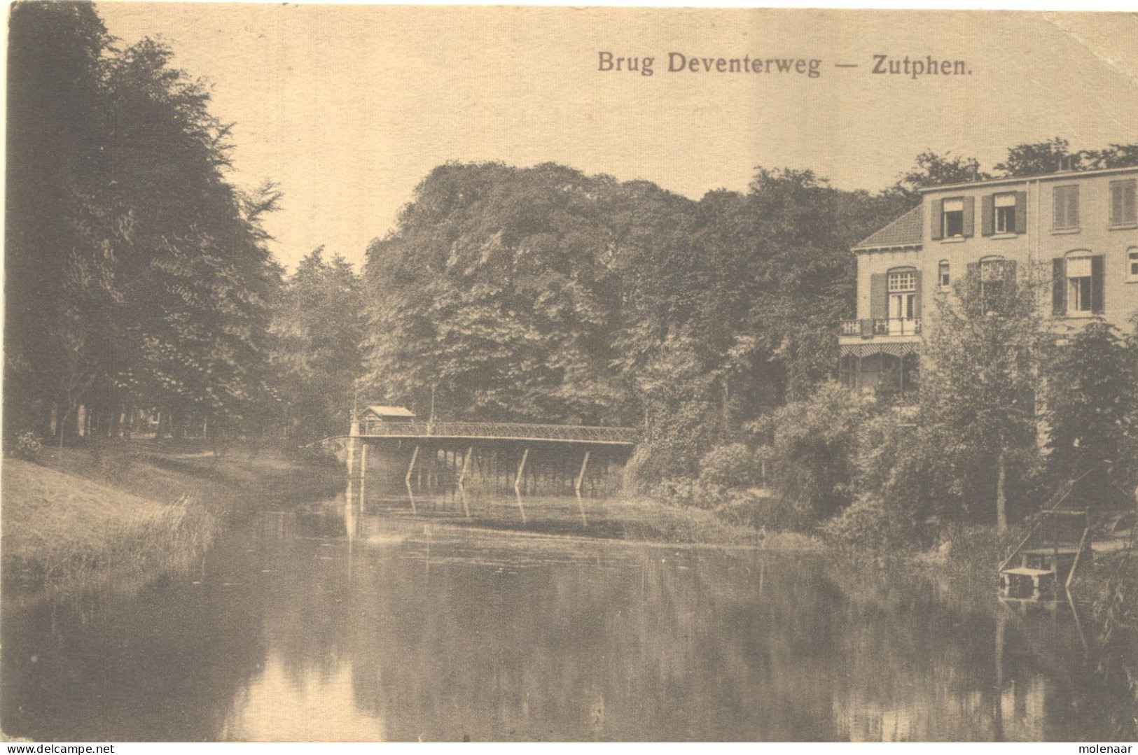 Postkaarten > Europa > Nederland > Gelderland > Zutphen Brug Deventerweg Gebruikt 1912 (13257) - Zutphen