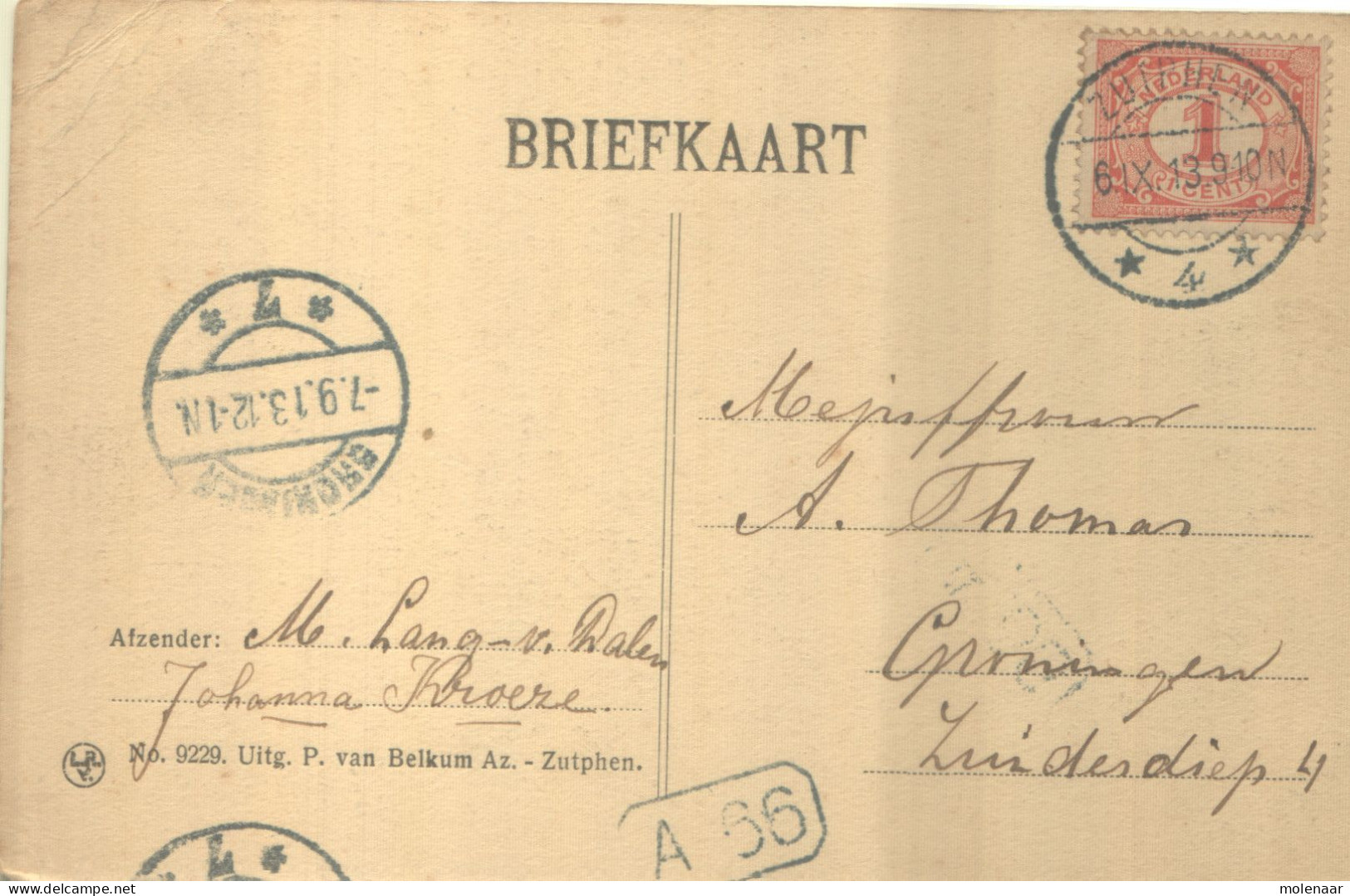 Postkaarten > Europa > Nederland > Gelderland > Zutphen Brug Deventerweg Gebruikt 1912 (13257) - Zutphen