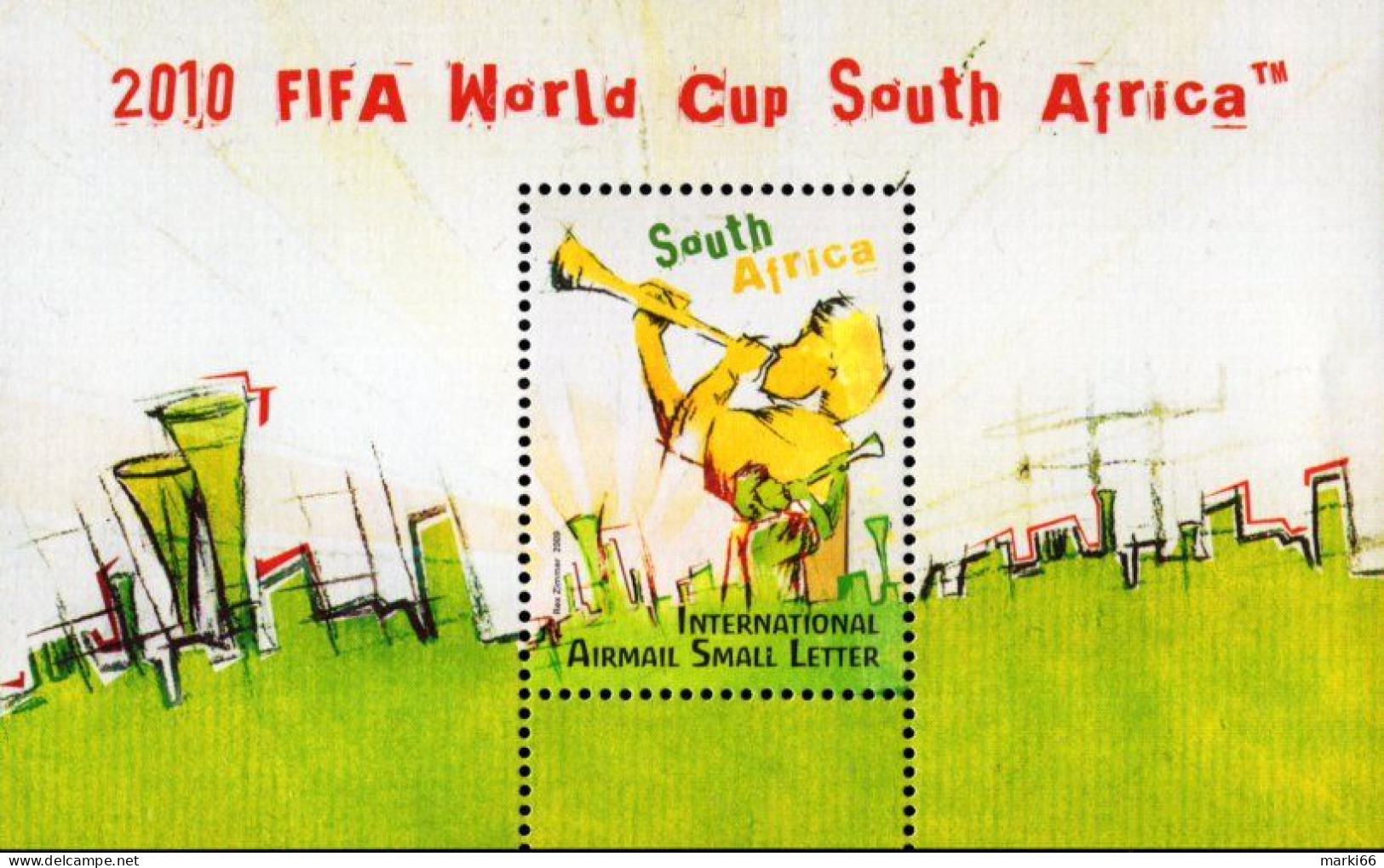 South Africa - 2009 - 2010 FIFA World Cup In South Africa - Mint Souvenir Sheet - Ongebruikt