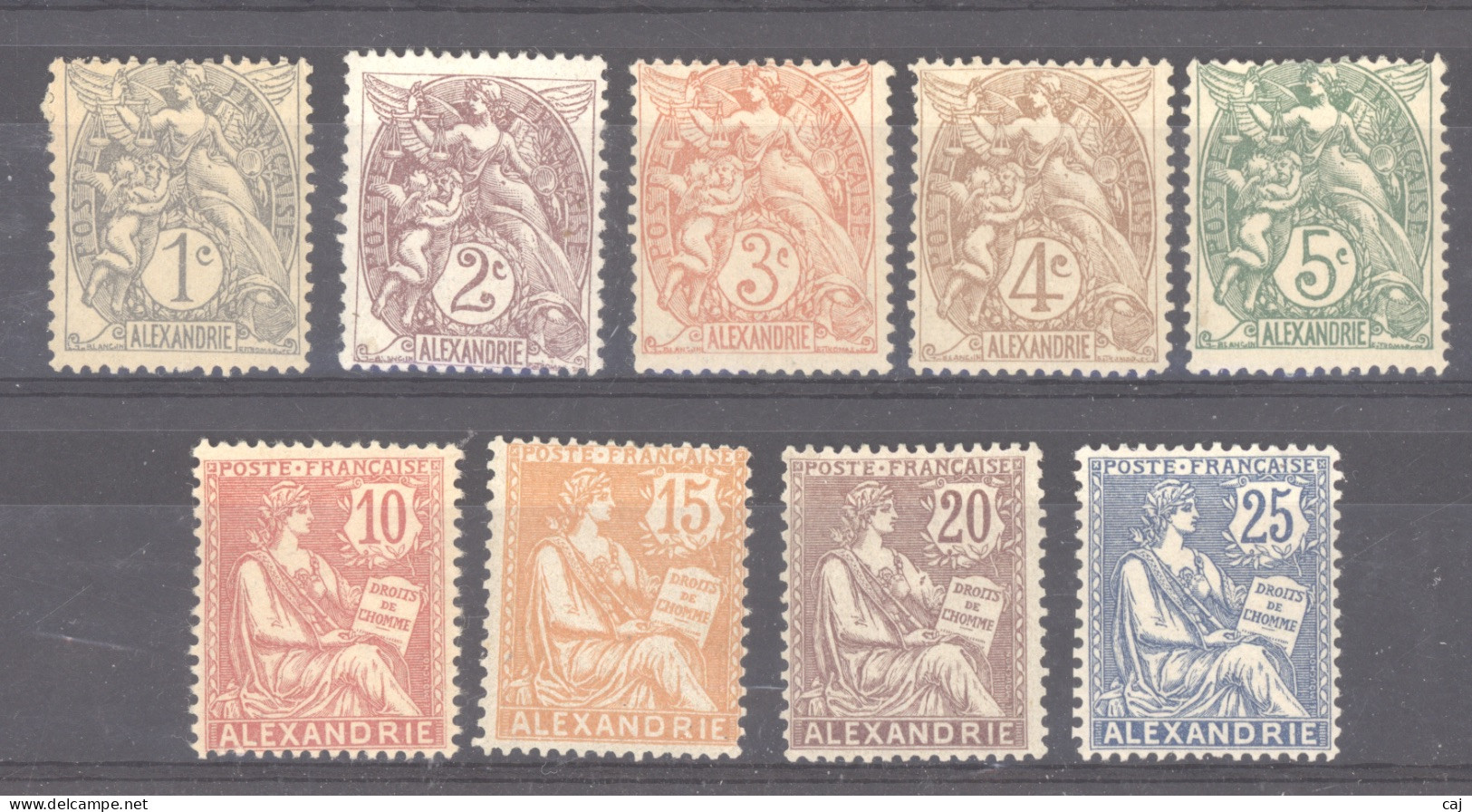 Alexandrie  :  Yv  19-27  * - Unused Stamps