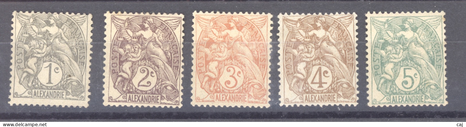 Alexandrie  :  Yv  19-23  * - Unused Stamps