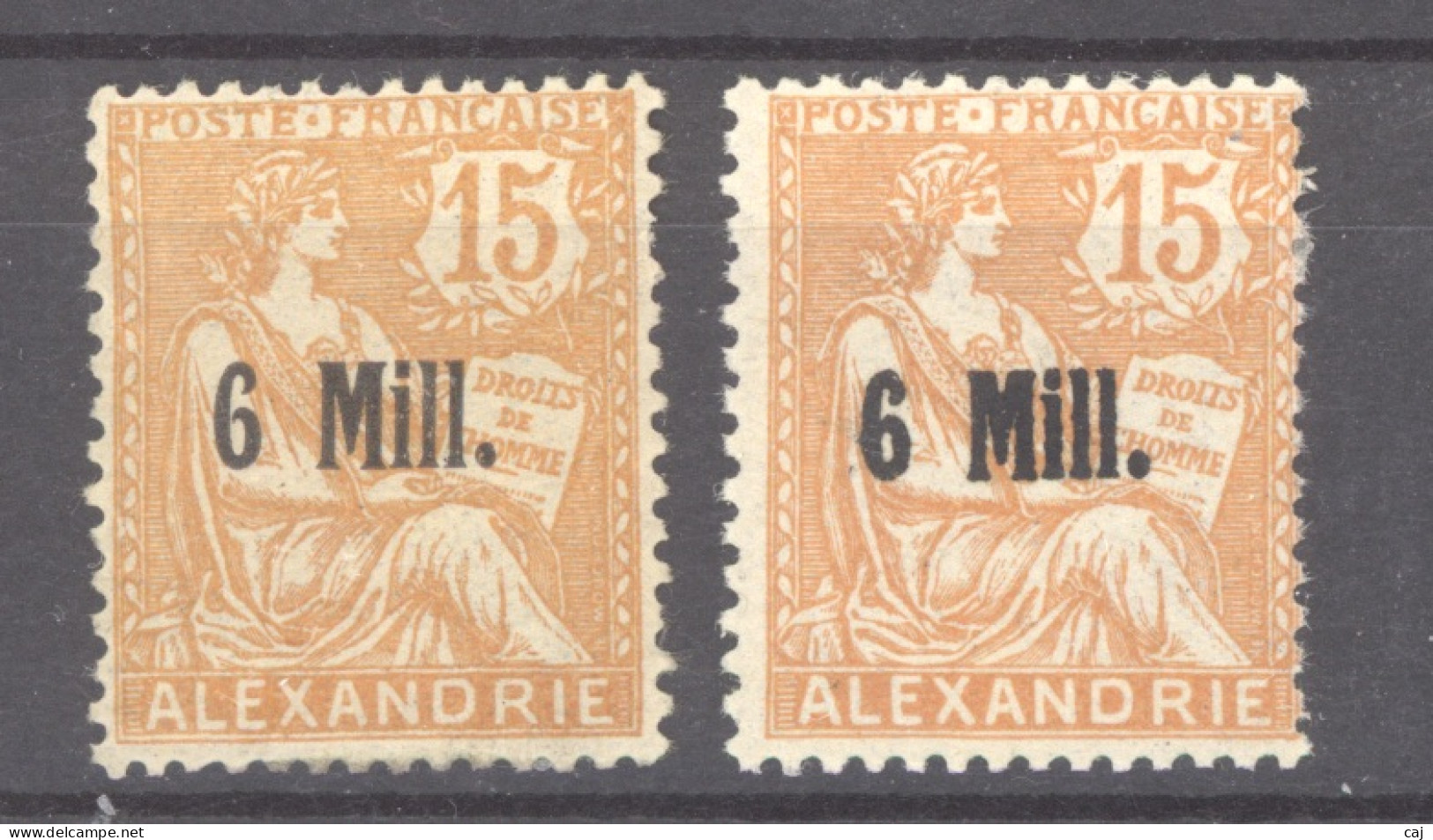 Alexandrie  :  Yv  40-40a  *   2 Teintes - Neufs