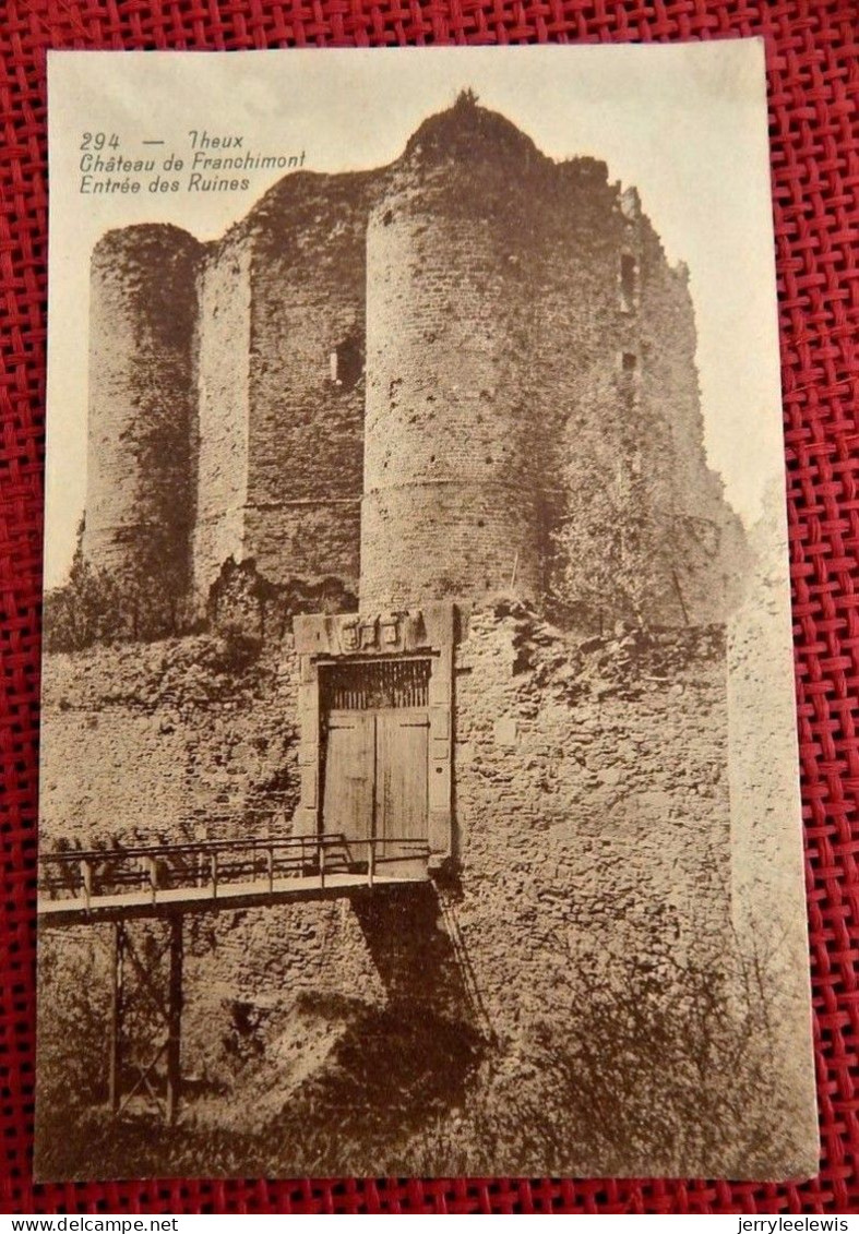 THEUX  -  Château De Franchimont - Entrée Des Ruines - Theux