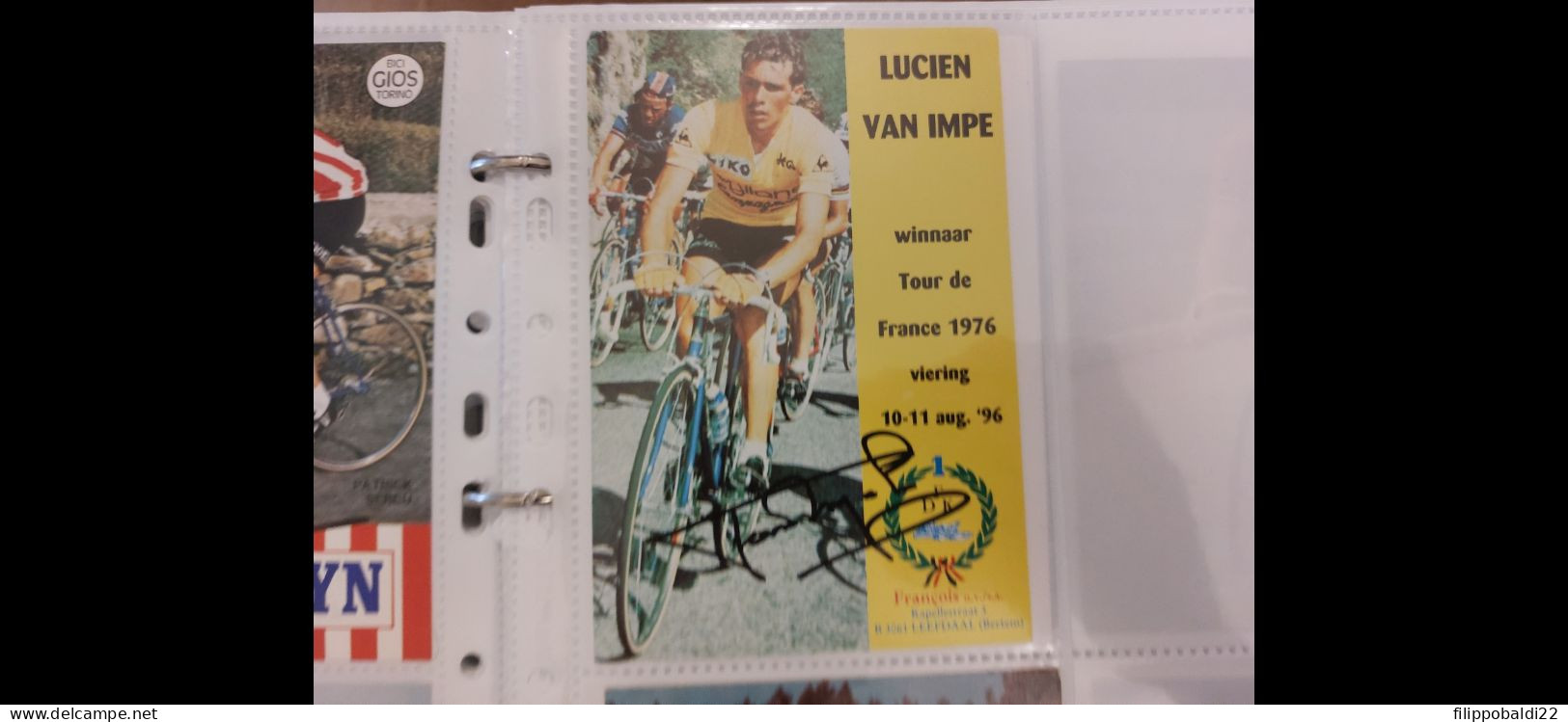 Lucien Van Impe 10x15 Autografo Autograph Signed - Cyclisme