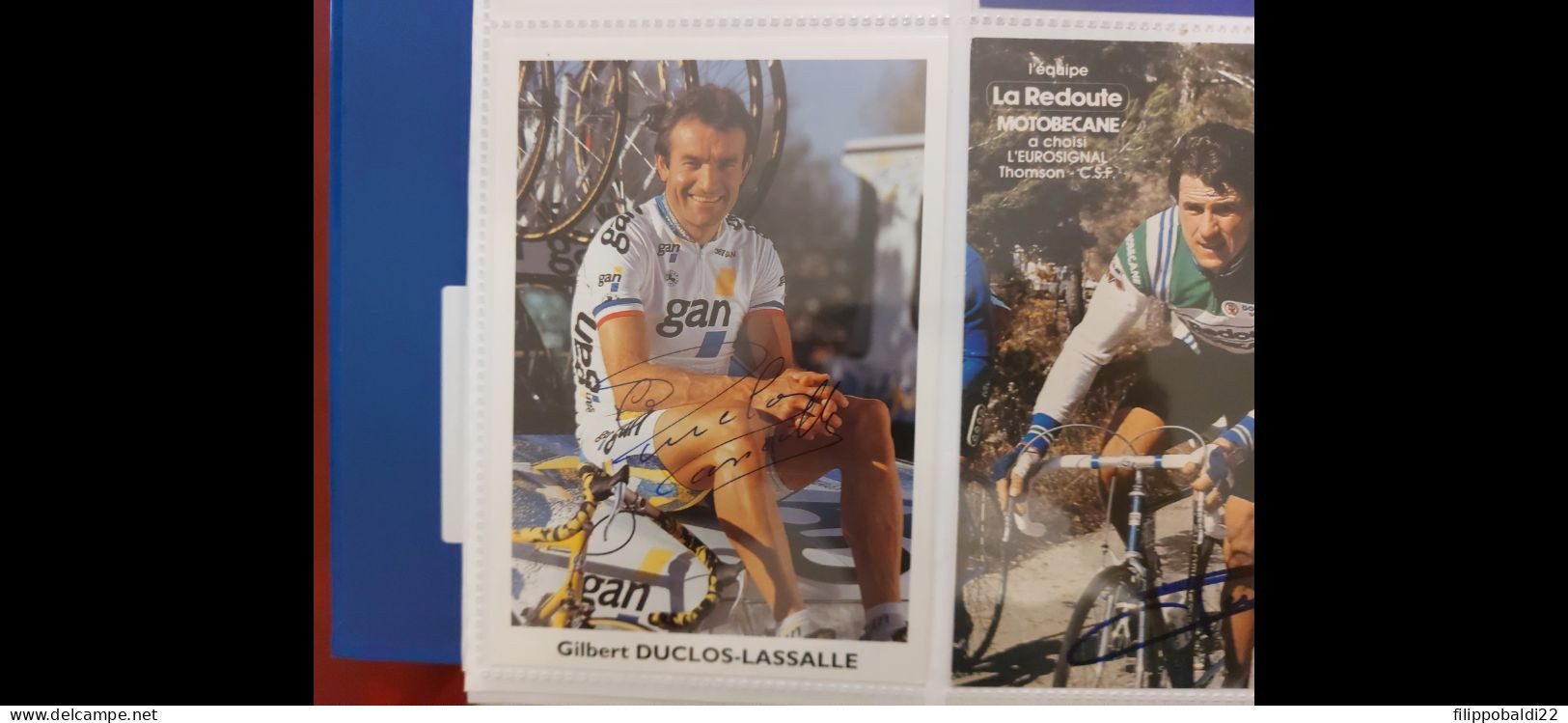Gilbert Duclos-Lassalle 10x15 Autografo Autograph Signed - Cyclisme