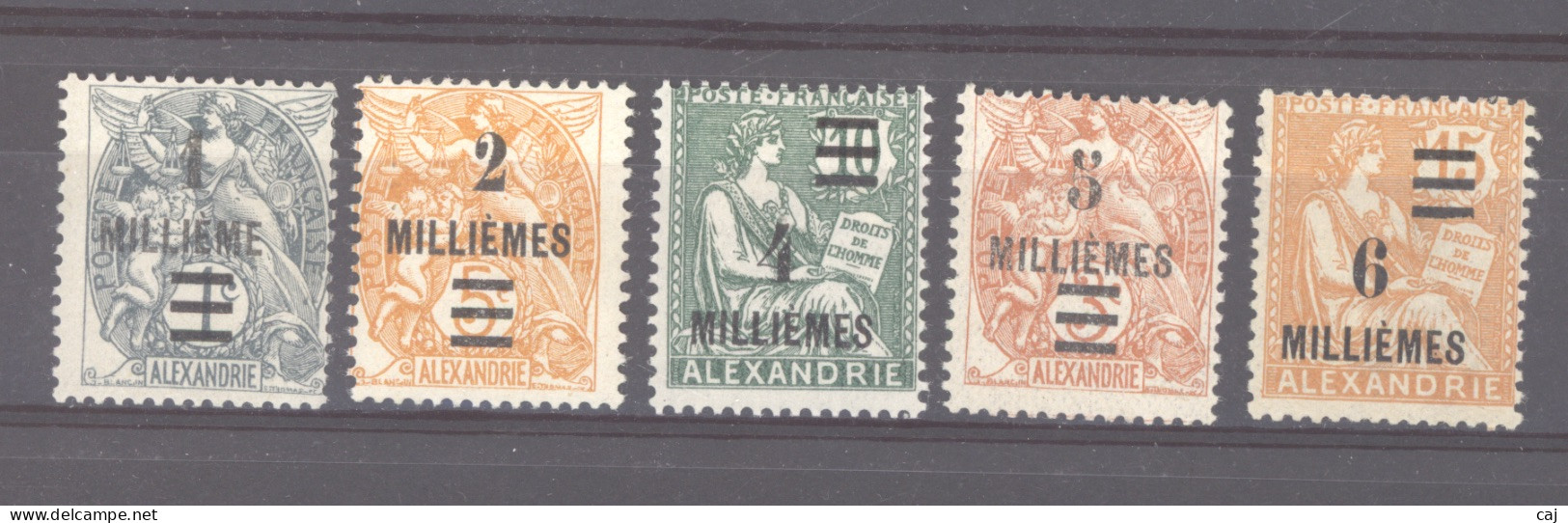 Alexandrie  :  Yv  64-68  *    Sauf 65A - Unused Stamps