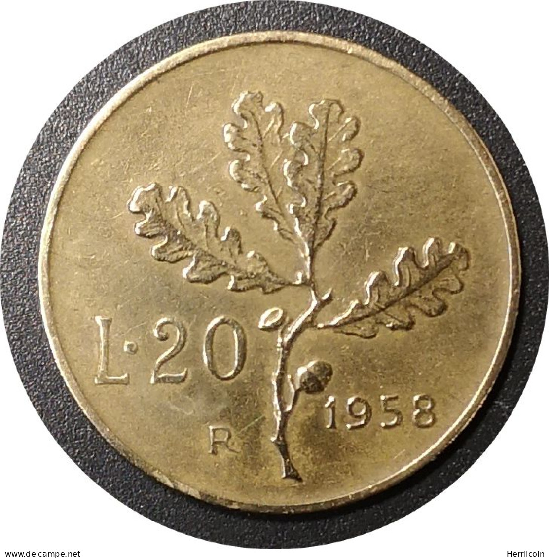 Monnaie Italie - 1958 - 20 Lires - 20 Lire