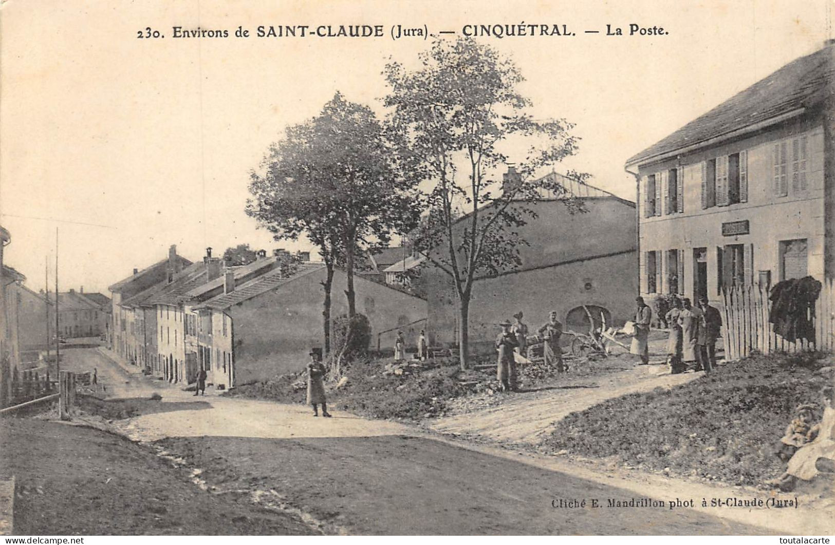 CPA 39 ENVIRONS DE SAINT CLAUDE CINQUETRAL LA POSTE - Saint Claude