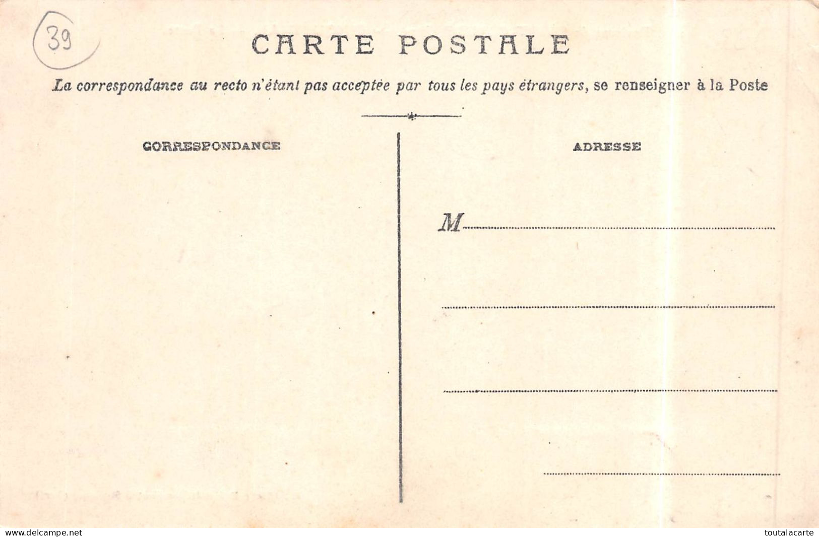 CPA 39 ENVIRONS DE SAINT CLAUDE CINQUETRAL LA POSTE - Saint Claude