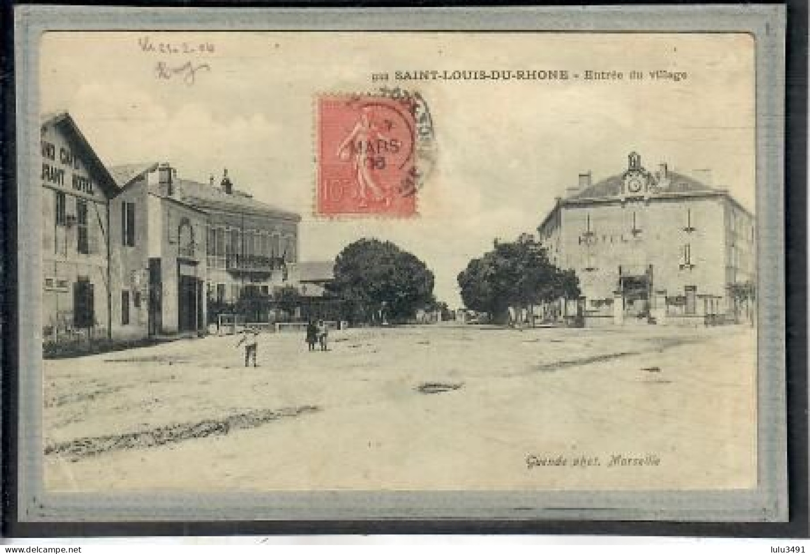 CPA (13) SAINT-LOUIS-du-RHÔNE - Aspect De L'entrée Du Village En 1906 - Saint-Louis-du-Rhône