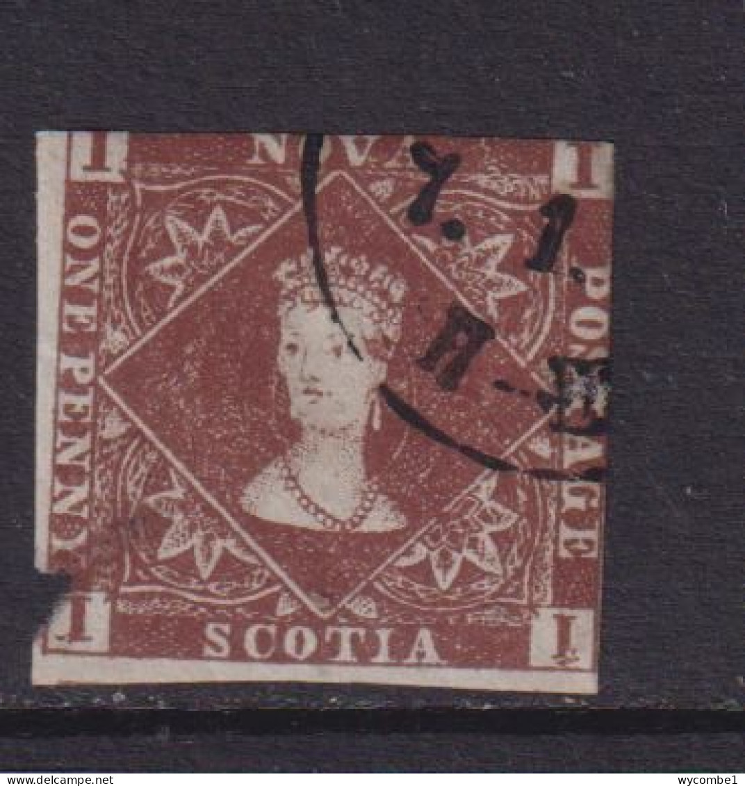 NOVA SCOTIA   - 1851-57 1d  Used As Scan - Usati