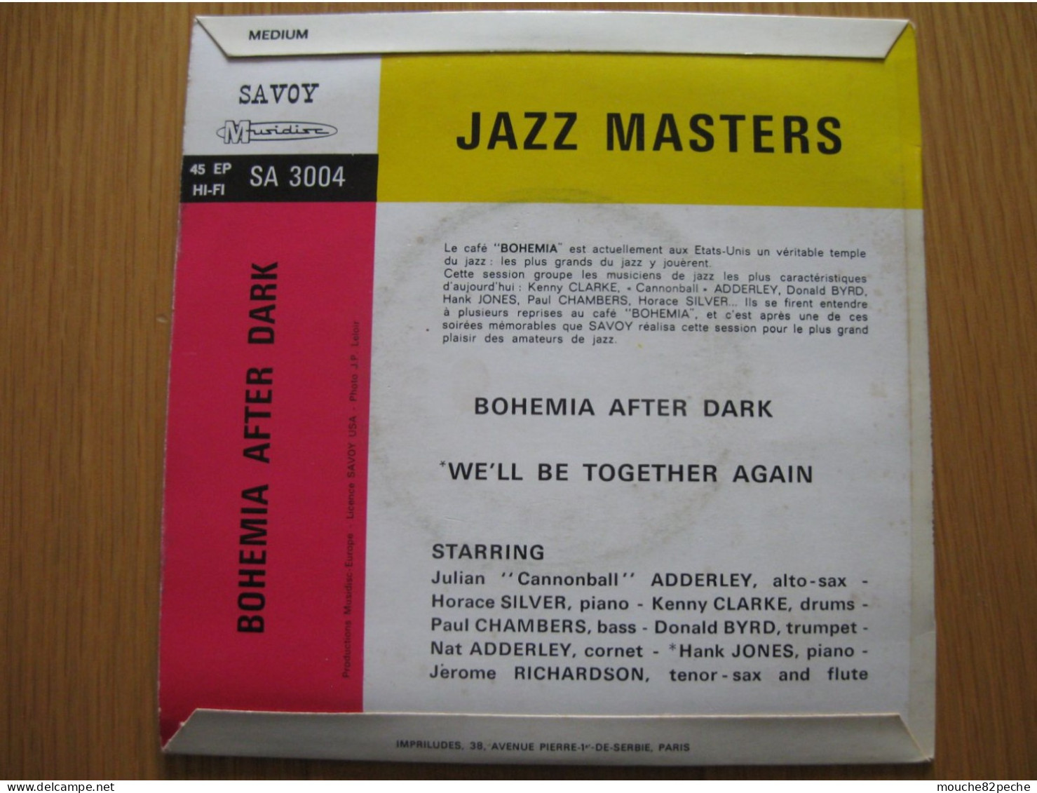 45 T - JAZZ MASTERS - BOHEMIA  AFTER DARK - Jazz