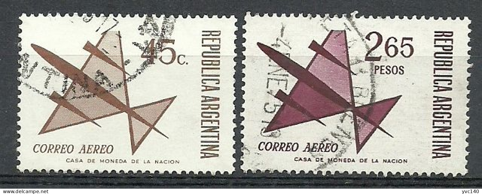 Argentina ; 1971 Issue Air Stamps - Oblitérés