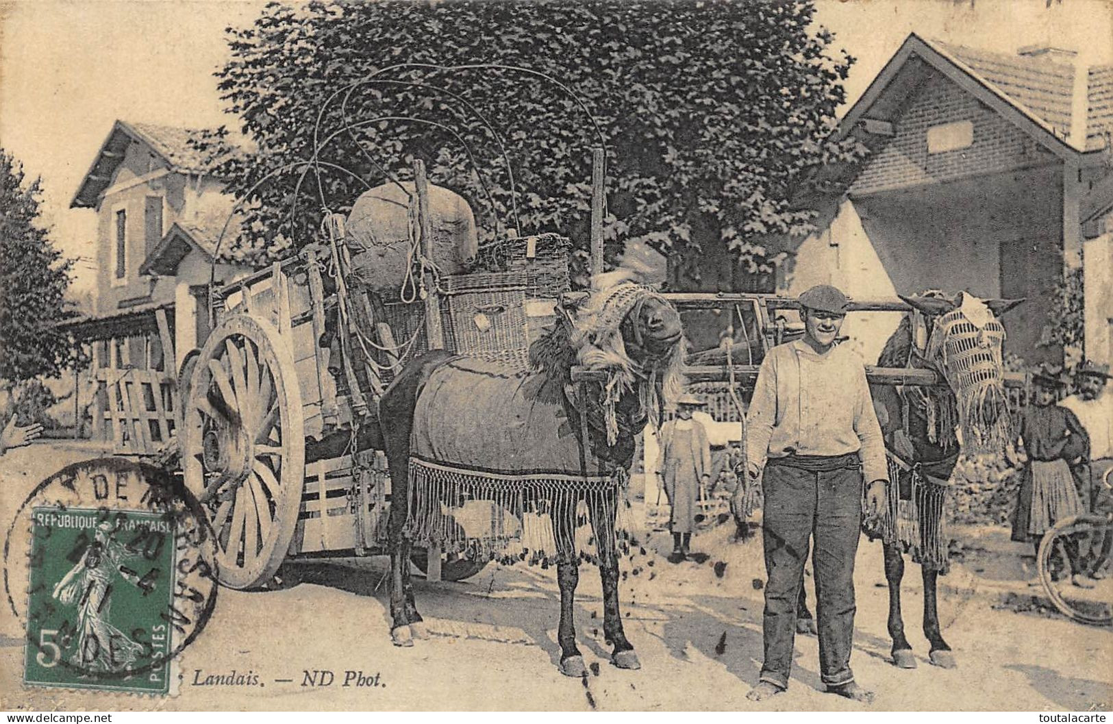 CPA 40 ATTELAGE LANDAIS - Sonstige & Ohne Zuordnung