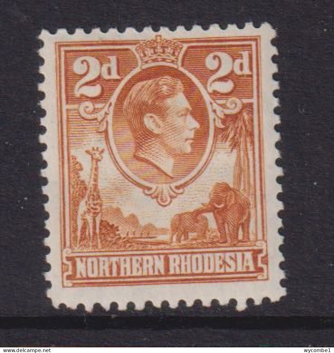 NORTHERN RHODESIA   - 1938 George VI 2d  Hinged Mint (b) - Northern Rhodesia (...-1963)