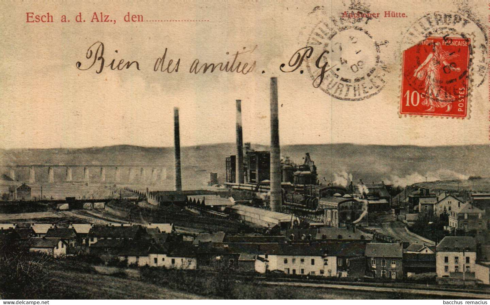 ESCH-SUR-ALZETTE   Aachener Hütte   J.M.Bellwald, Echternach Nr 434 - Esch-Alzette