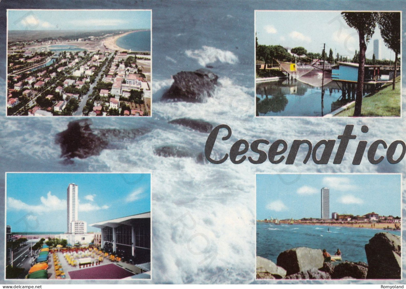 CARTOLINA  CESENATICO,CESENA,EMILIA ROMAGNA-SPIAGGIA,MARE,SOLE,ESTATE,VACANZA,BARCHE A VELA,BELLA ITALIA,VIAGGIATA 1965 - Cesena