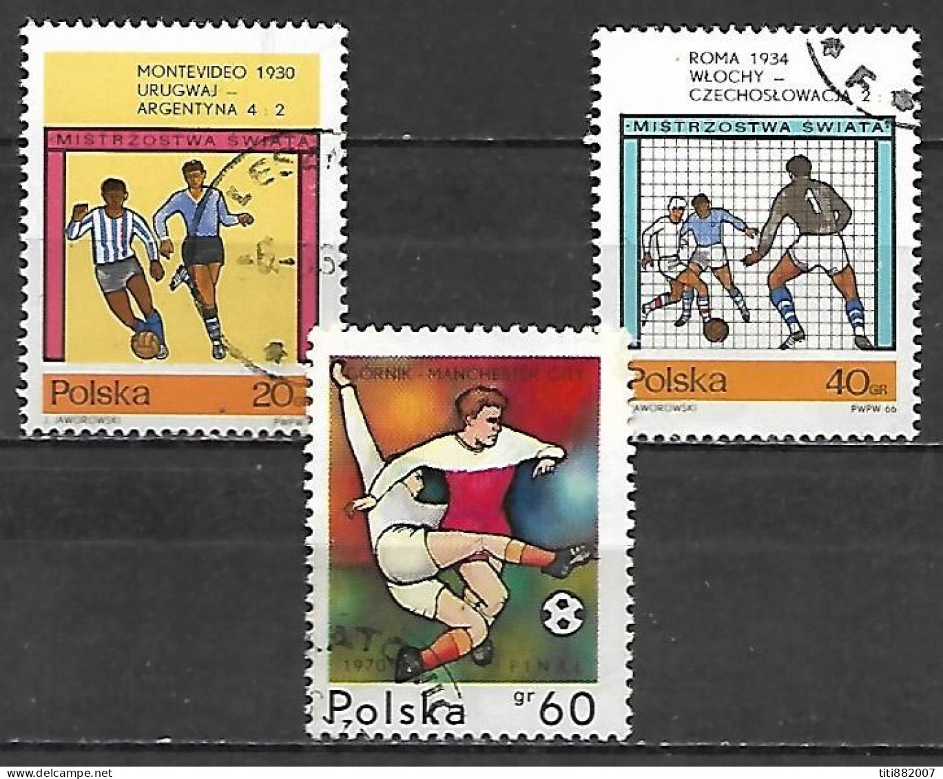 POLOGNE       -     FOOTBALL    -     Oblitérés - Usati