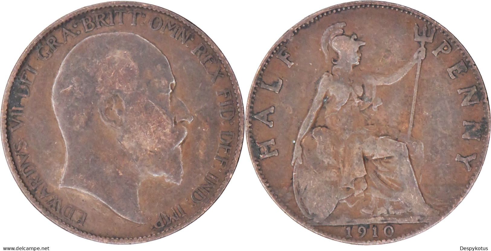 UK - 1910 - HALF PENNY - 17-207 - C. 1/2 Penny