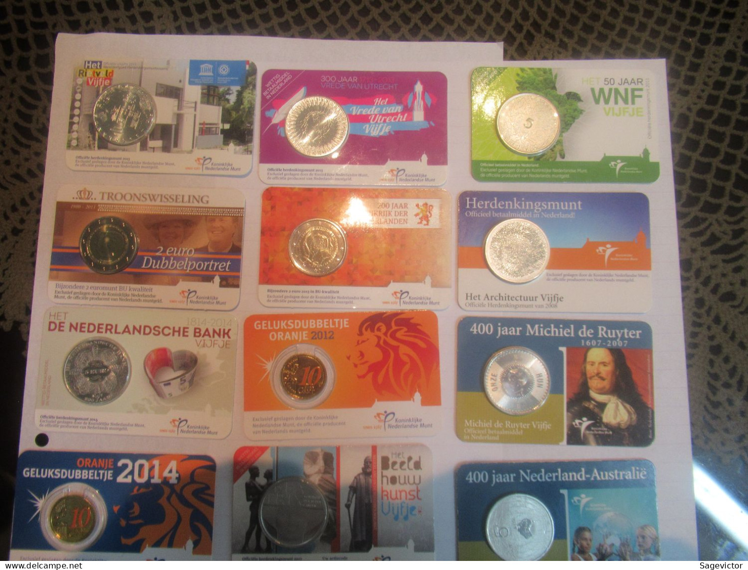 Pays-Bas 15 Coincards 2004 > 2017 - Pays-Bas