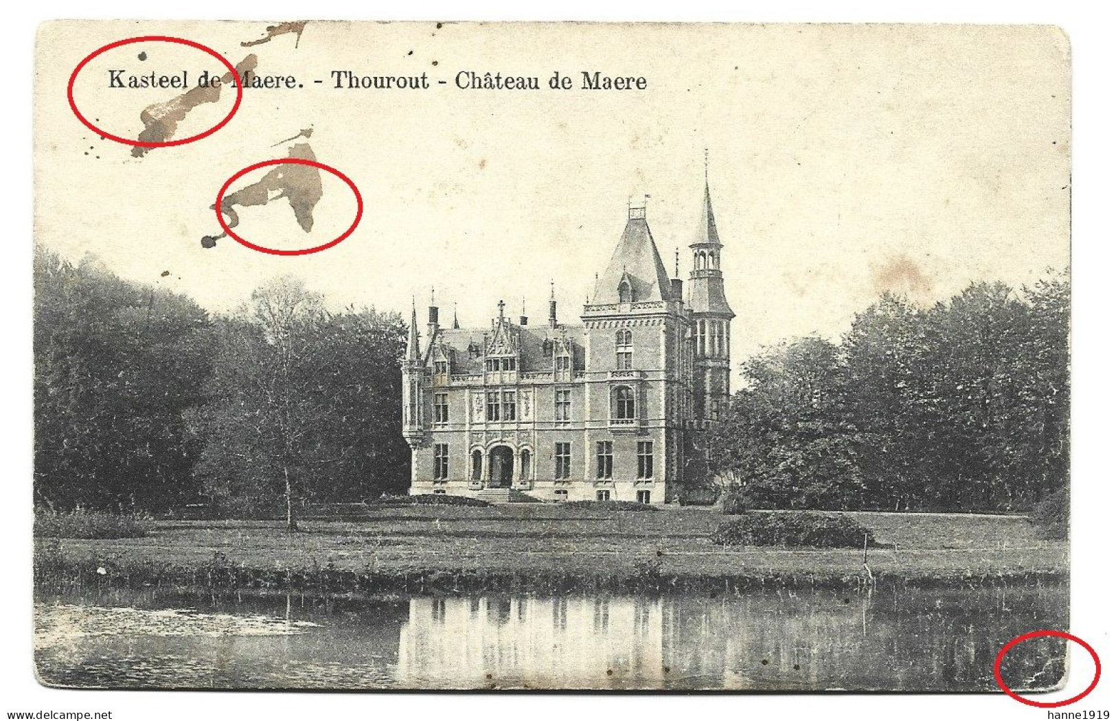 Torhout Kasteel De Maere Chateau Thourout Htje - Torhout