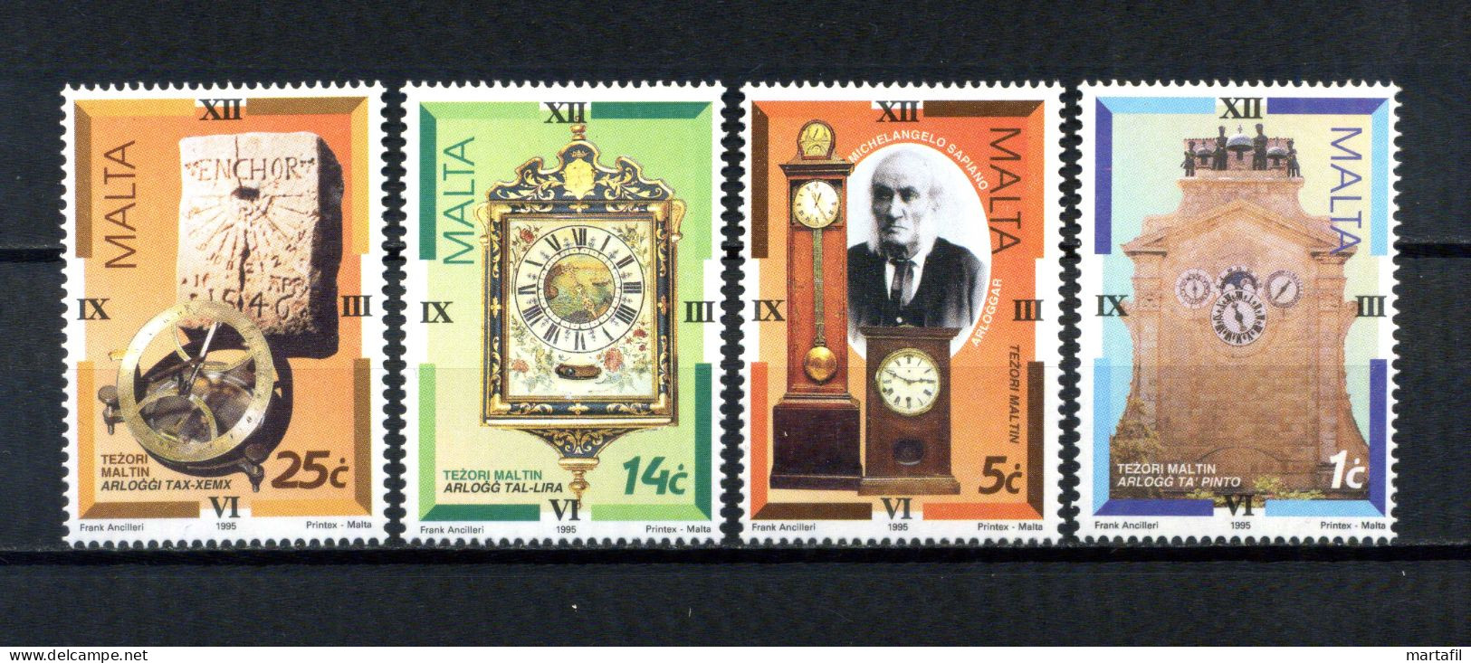 1995 MALTA SET MNH ** 946/949 Tesori Di Malta - Malte