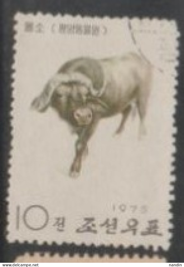 1975 NORTH KOREA STAMP USED On -Animals From The Pyongyang Zoo/BISON - Vaches