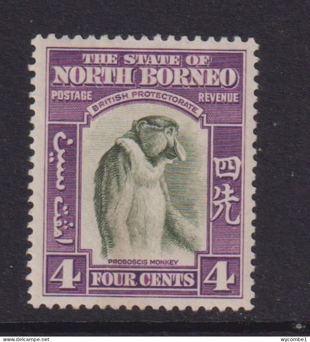 NORTH BORNEO   - 1939 Pictorial Definitive 4c Hinged Mint - Noord Borneo (...-1963)