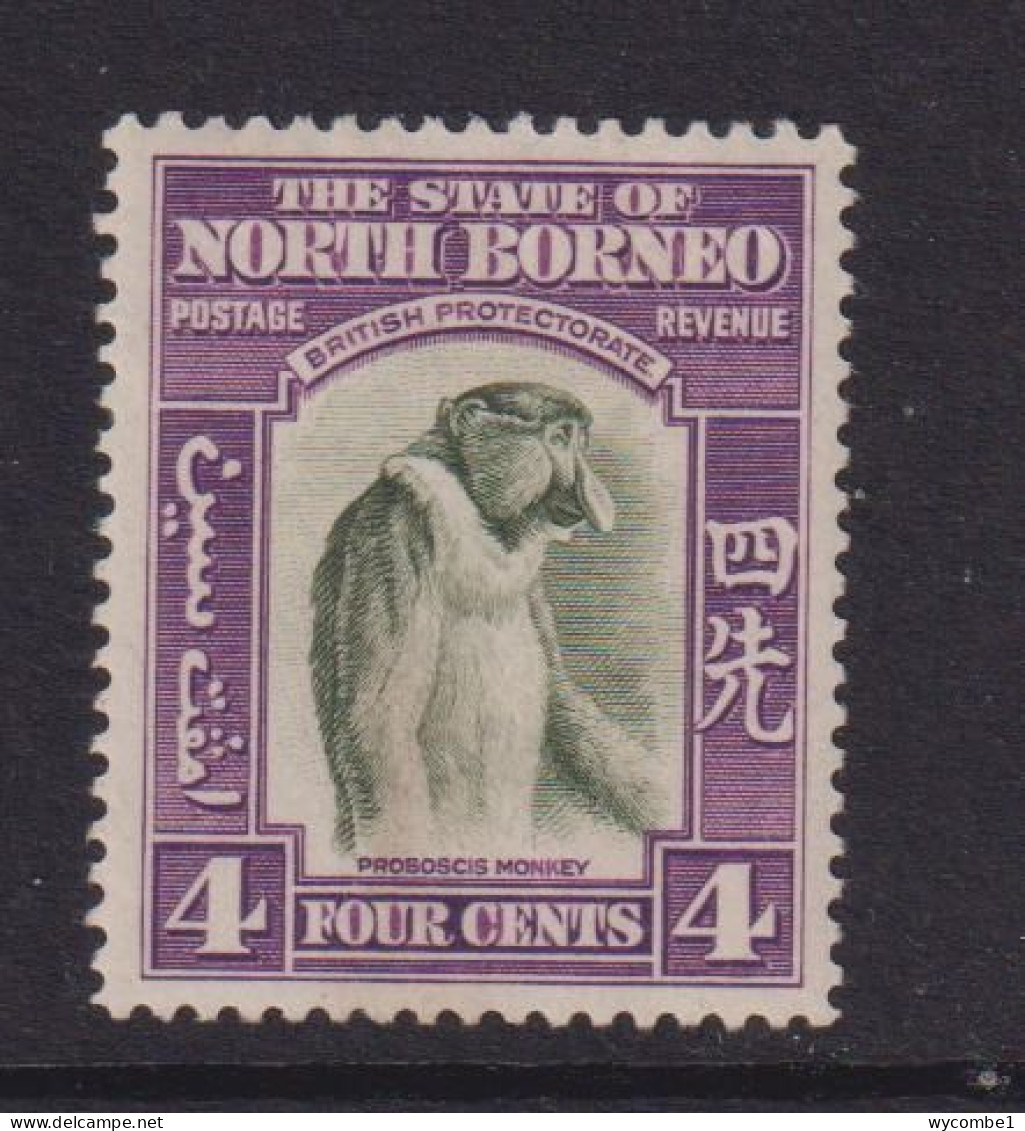 NORTH BORNEO   - 1939 Pictorial Definitive 4c Hinged Mint - North Borneo (...-1963)