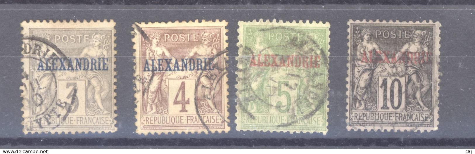 Alexandrie  :  Yv  3-7  (o)   Sauf  6 - Used Stamps
