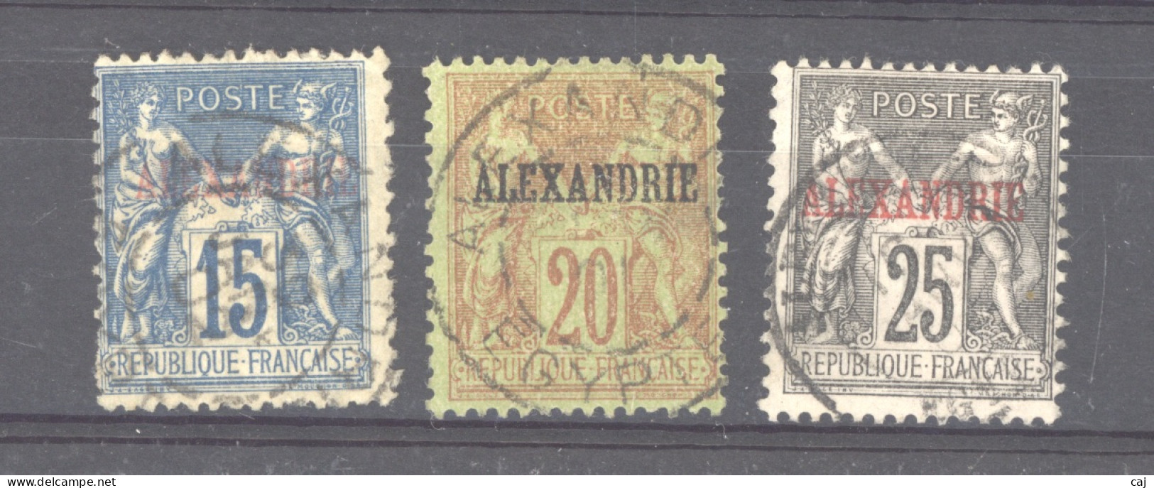 Alexandrie  :  Yv  9-11  (o) - Gebraucht