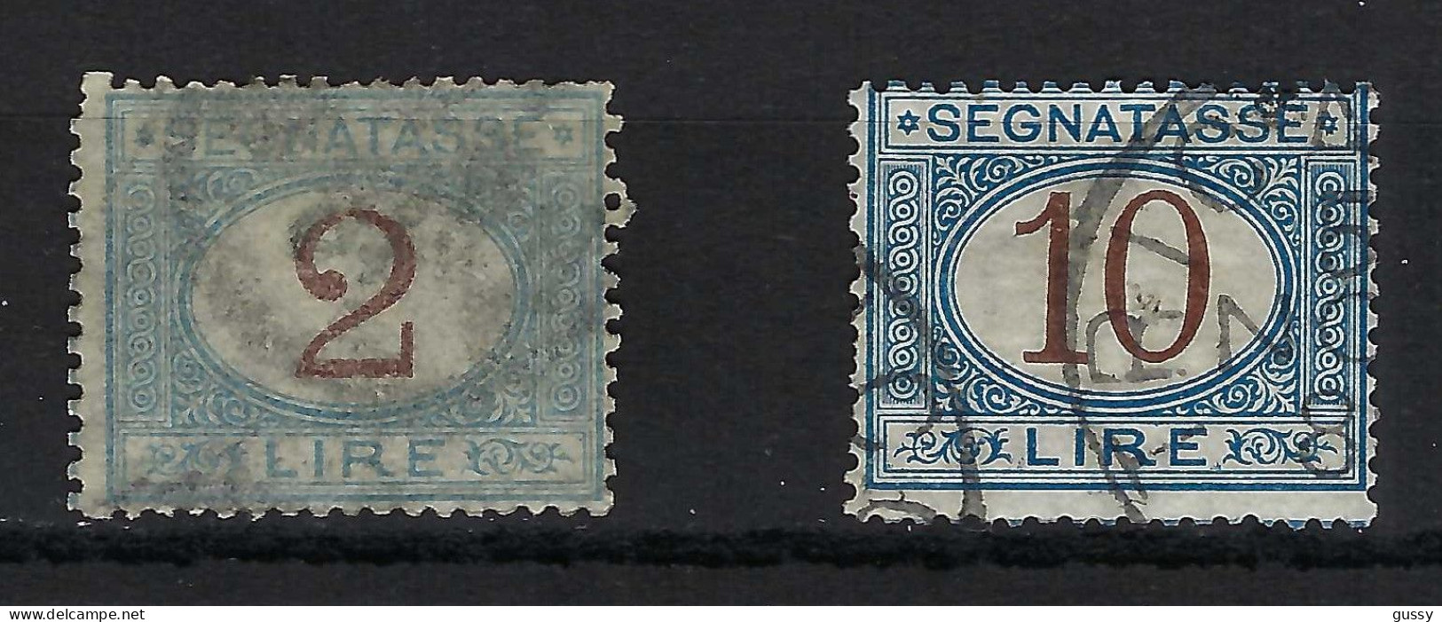 ITALIE TAXE Ca.1870-1903: Lot D' Obl. - Segnatasse