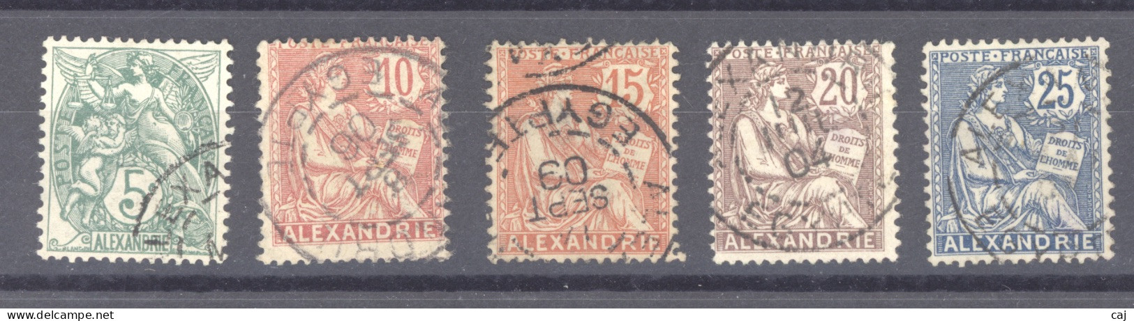 Alexandrie  :  Yv  23-27  (o) - Used Stamps