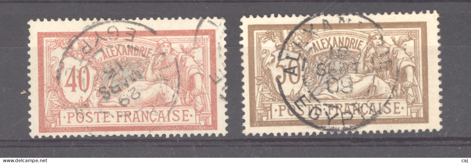 Alexandrie  :  Yv  29-30  (o) - Used Stamps