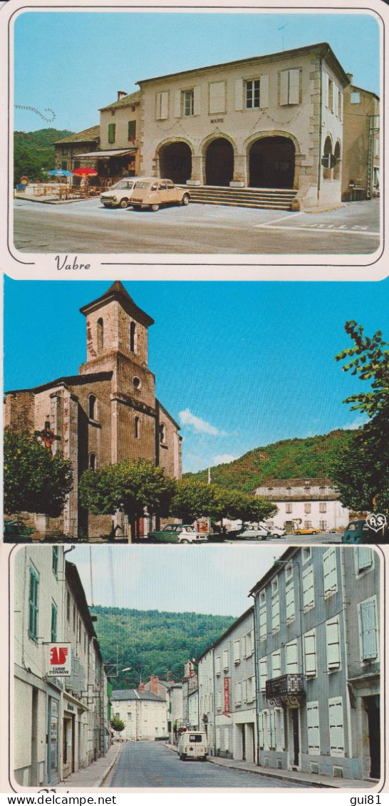 VABRE - LOT de 39 CARTES POSTALES