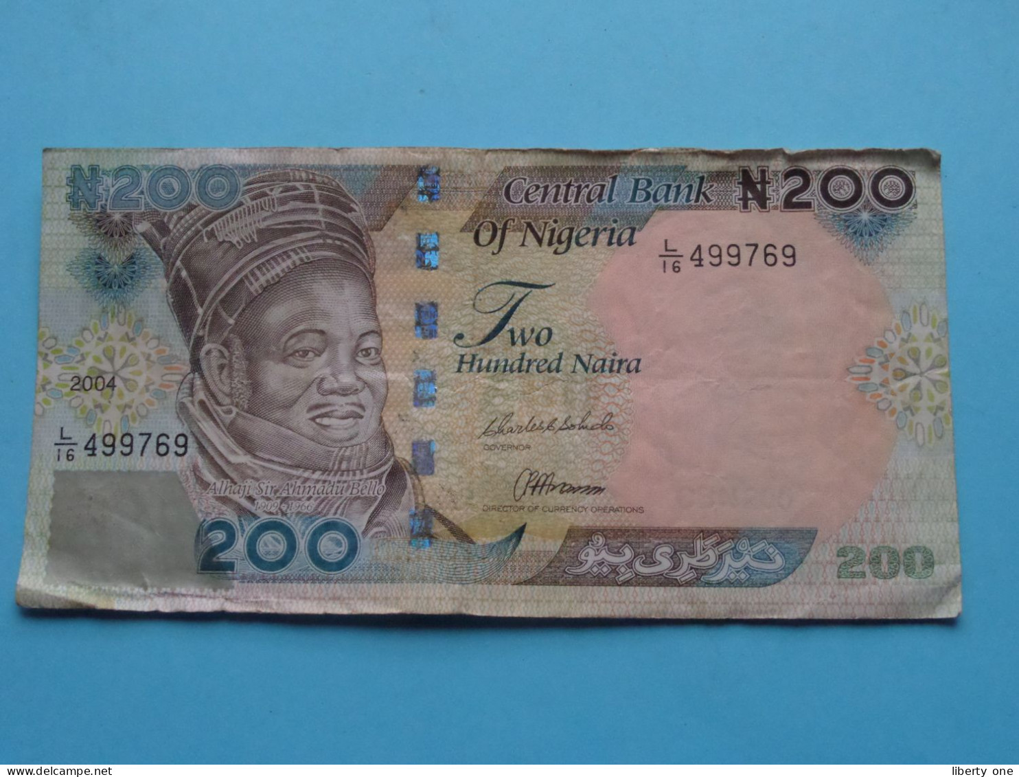 200 Hundred NAIRA ( See / Voir Scans ) Central Bank Of NIGERIA - 2004 ( Circulated ) XF ! - Nigeria