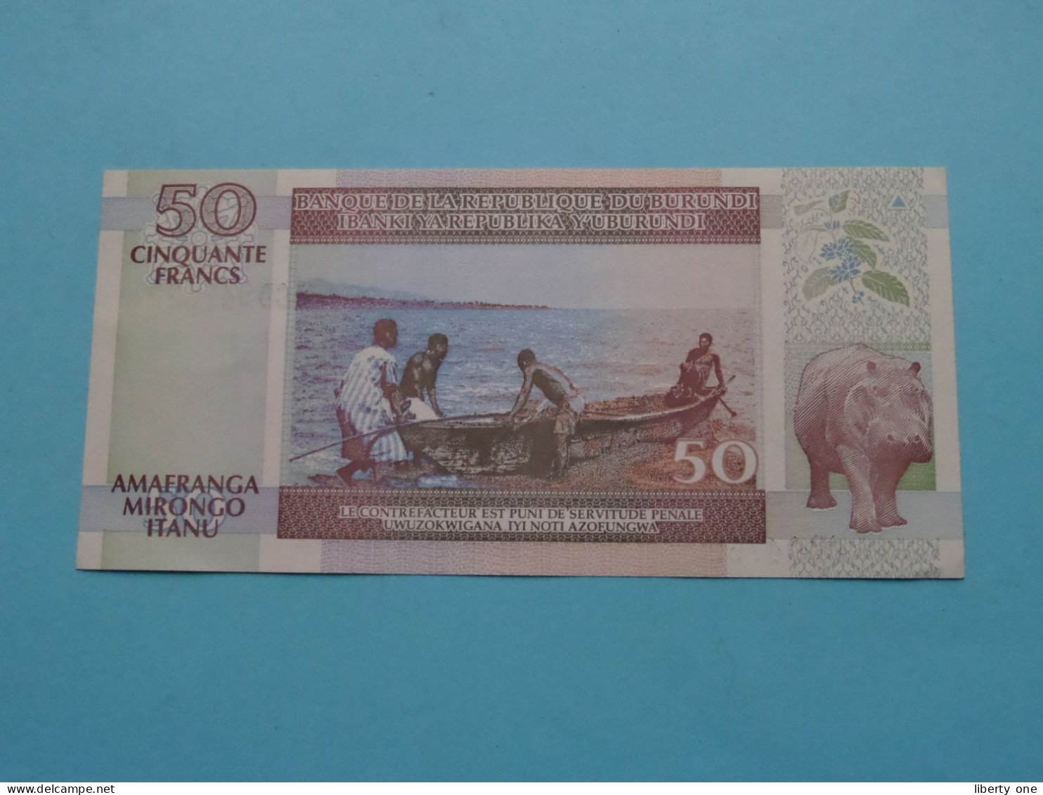 50 Cinquante Francs ( See / Voir Scans ) BURUNDI - 05-02-1999 ( Circulated ) XF ! - Burundi