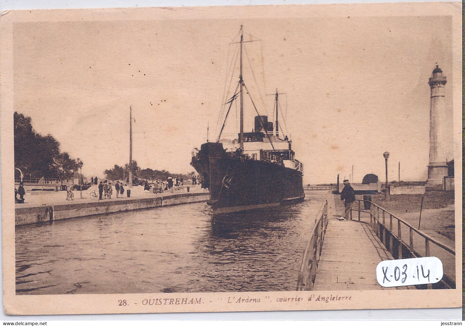 OUISTREHAM- L ARDENA- COURRIER D ANGLETERRE - Ouistreham