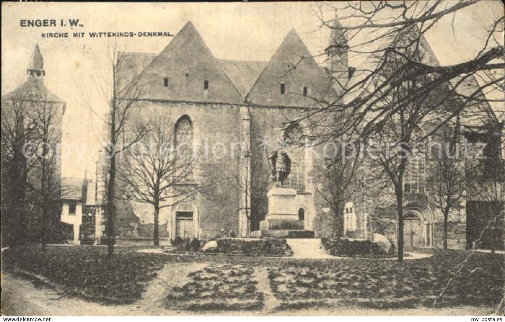 42562050 Enger Kirche Wittekinds Denkmal Enger - Enger