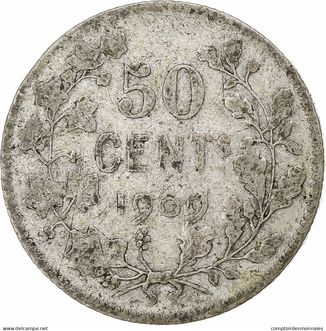 Belgique, 50 Centimes, 1909, TB, Argent, KM:60.1 - 50 Centimes